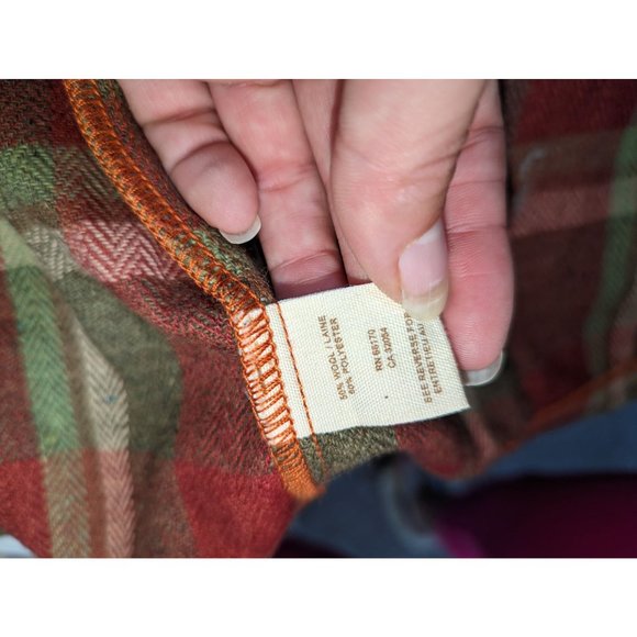 Free People Brown Red Size 6 Wool Wrap Mini Skirt with Buckle - Picture 9 of 9